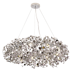Люстра подвесная круглая с многочисленными металлическими круглыми элементами Terzani Argent варинант исполнения - 3 | Loft Concept в Барнауле