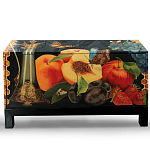 Комод чёрный с росписью Натюрморт Still life варинант исполнения - 1 | Loft Concept в Барнауле