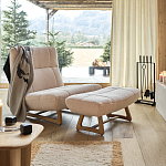 Оттоманка с обивкой букле Lino White Boucle Ottoman варинант исполнения - 4 | Loft Concept в Барнауле