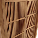 Шкаф из массива тика Okino Wood Cabinet варинант исполнения - 6 | Loft Concept в Барнауле