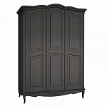 Шкаф черный из массива бука в стиле прованс Black Provence варинант исполнения - 2 | Loft Concept в Барнауле