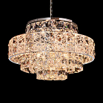 Люстра хрустальная в неоклассическом стиле на серебристом каркасе Majesty варинант исполнения - 2 | Loft Concept в Барнауле