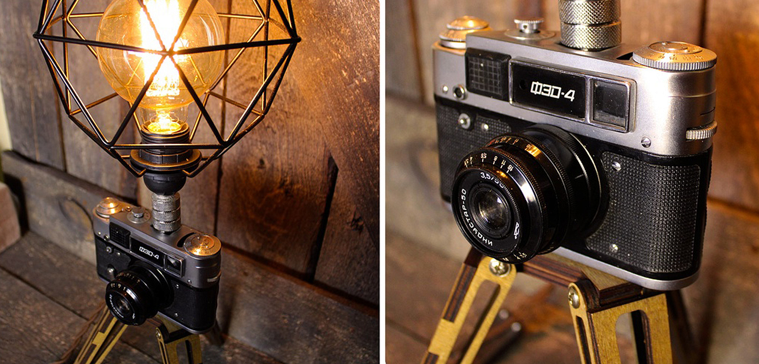 Настольная лампа Retro Camera Настольная лампа Retro Camera - Loft-Concept в Барнауле