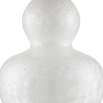 Настольная лампа фарфоровая с плиссированным конусовидным абажуром White Glaze варинант исполнения - 1 | Loft Concept в Барнауле