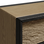 Комод 4 ящика с подсветкой на рельефном фасаде Warm Industrial варинант исполнения - 4 | Loft Concept в Барнауле