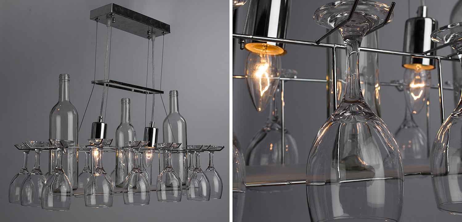 Люстра Bottles and Glasses Chandelier Люстра Bottles and Glasses Chandelier - Loft-Concept в Барнауле