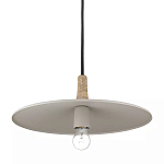 Подвесной светильник круглый в сочетании дерева и металла Space варинант исполнения - 3 | Loft Concept в Барнауле