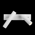 Бра с двумя цилиндрическими повортными спотами белого цвета Trumpet tube варинант исполнения - 7 | Loft Concept в Барнауле