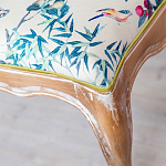 Банкетка из массива бука с цветочным принтом Beige Chinoiserie Garden Banquette варинант исполнения - 2 | Loft Concept в Барнауле