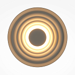 Бра круглое Soft Halo бежевый варинант исполнения - 2 | Loft Concept в Барнауле