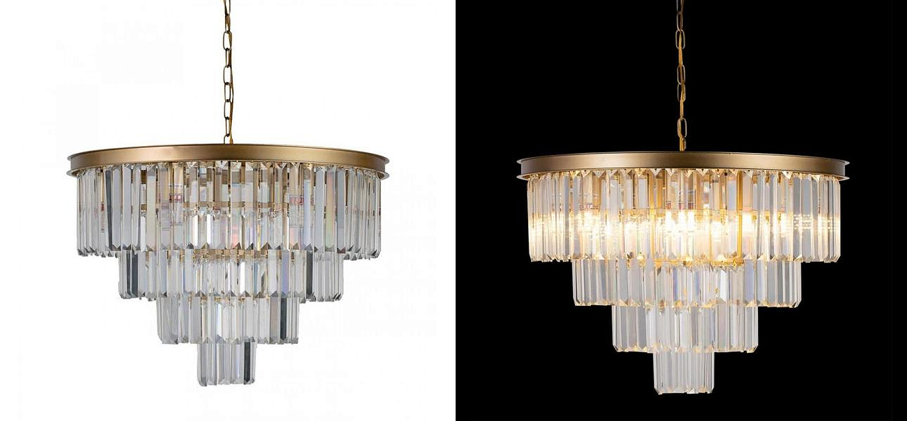 Круглая Люстра RH 1920s Odeon GOLD iron Four Layers Серое Прозрачное диаметр 60 см Круглая Люстра RH 1920s Odeon GOLD iron Four Layers Серое Прозрачное диаметр 60 см - Loft-Concept в Барнауле