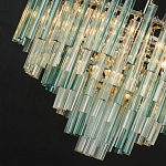 Дизайнерская люстра AQUA Blue Lagoon бирюзовое стекло несколько ярусов варинант исполнения - 2 | Loft Concept в Барнауле