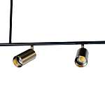 Люстра линейная с 5-ю цилиндрическими плафонами цвета латунь TRIBES CHANDELIER варинант исполнения - 4 | Loft Concept в Барнауле