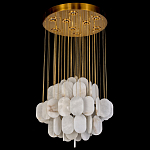 Люстра с овальными подвесками из натурального камня Spatial Composition варинант исполнения - 3 | Loft Concept в Барнауле