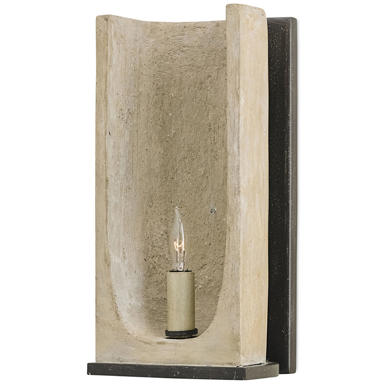 Бра настенное из бетона Rustic Charm Серый бетон Бра настенное из бетона Rustic Charm Серый бетон в Барнауле | Loft Concept