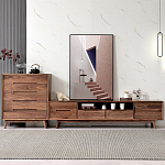 Тумба под телевизориз массива дерева TV Stand made of Walnut Wood варинант исполнения - 2 | Loft Concept в Барнауле