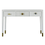 Дизайнерский Письменный стол Elsa Dreams White с тремя ящиками варинант исполнения - 5 | Loft Concept в Барнауле