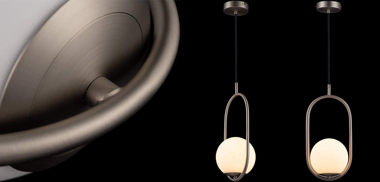 Подвесной светильник B.LUX C Ball oval nickel Подвесной светильник B.LUX C Ball oval nickel - Loft-Concept в Барнауле