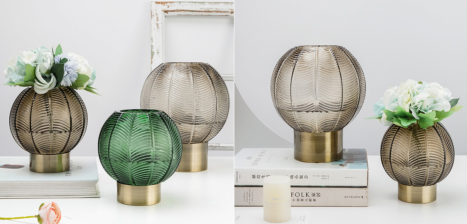 Ваза Vase Golden Throat Ball Gray Ваза Vase Golden Throat Ball Gray - Loft-Concept в Барнауле