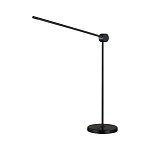 Настольная лампа черного цвета с круглым основанием и длинным прямым плафоном Trumpet tube варинант исполнения - 1 | Loft Concept в Барнауле