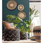 Шарообразная корзина с орнаментом Jokia Wicker Basket варинант исполнения - 3 | Loft Concept в Барнауле