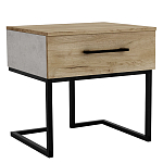 Тумба прикроватная с ящиком в стиле лофт Urban Style Space 2 варинант исполнения - 1 | Loft Concept в Барнауле