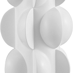 Настольная лампа белая с тканевым абажуром в форме цилиндра Morphing варинант исполнения - 1 | Loft Concept в Барнауле