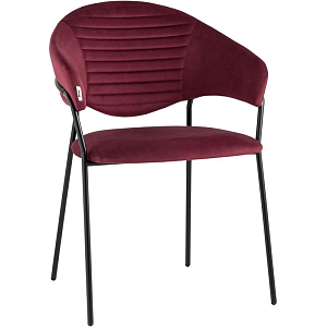 Стул Alexis Chair Малиновый Велюр