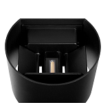 Уличный настенный светильник цилиндрической формы черного цвета из металла Urban Minimalist варинант исполнения - 4 | Loft Concept в Барнауле