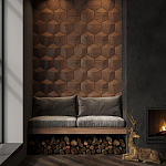 Гипсовая 3D панель с принтографией PM-30 варинант исполнения - 4 | Loft Concept в Барнауле