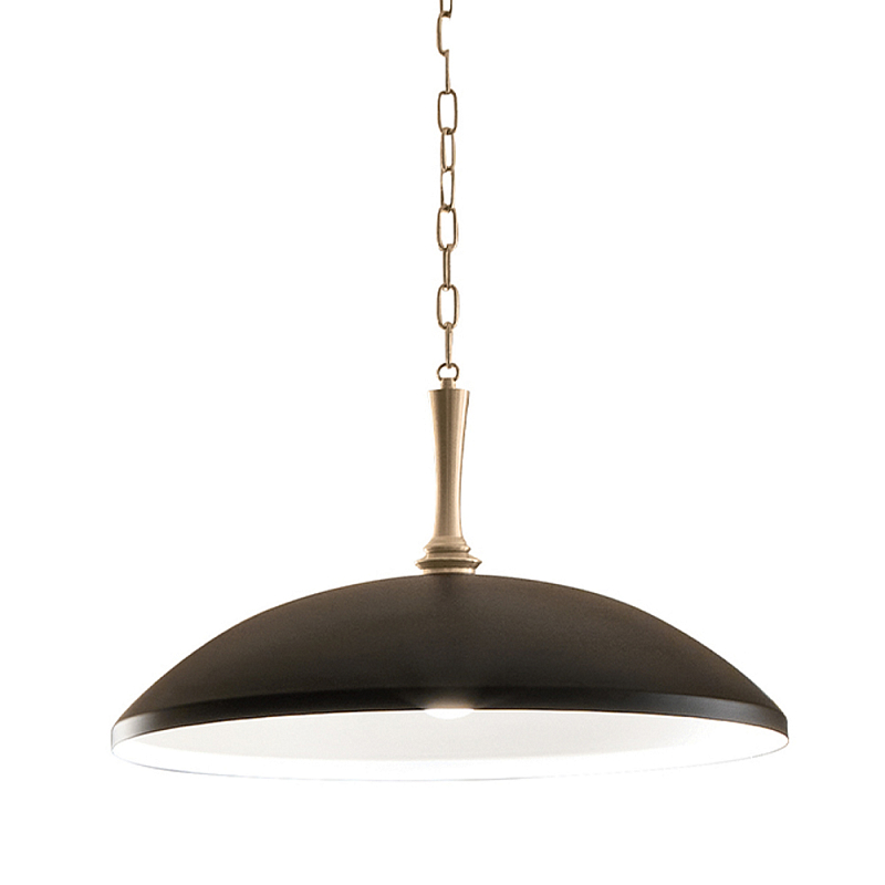 Подвесной светильник с широким куполообразным плафоном Kichler Бронза Белый Черный в Барнауле | Loft Concept 