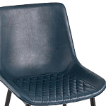 Стул с обивкой из экокожи темно-синего цвета RHOMBUSES UPHOLSTERY варинант исполнения - 6 | Loft Concept в Барнауле