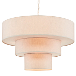 Люстра круглая трехъярусная с тканевыми абажурами Light Soft Glow варинант исполнения - 3 | Loft Concept в Барнауле
