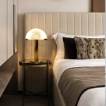 Настольная лампа c абажуром в форме купола из натурального камня  Heavenly Harmony варинант исполнения - 5 | Loft Concept в Барнауле