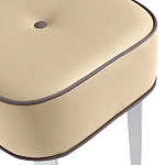 Квадратный мягкий пуф на белых ножках Winton Pouf Square варинант исполнения - 20 | Loft Concept в Барнауле