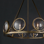 Люстра круглая с прозрачными рельефными плафонами Crystal Prism варинант исполнения - 4 | Loft Concept в Барнауле