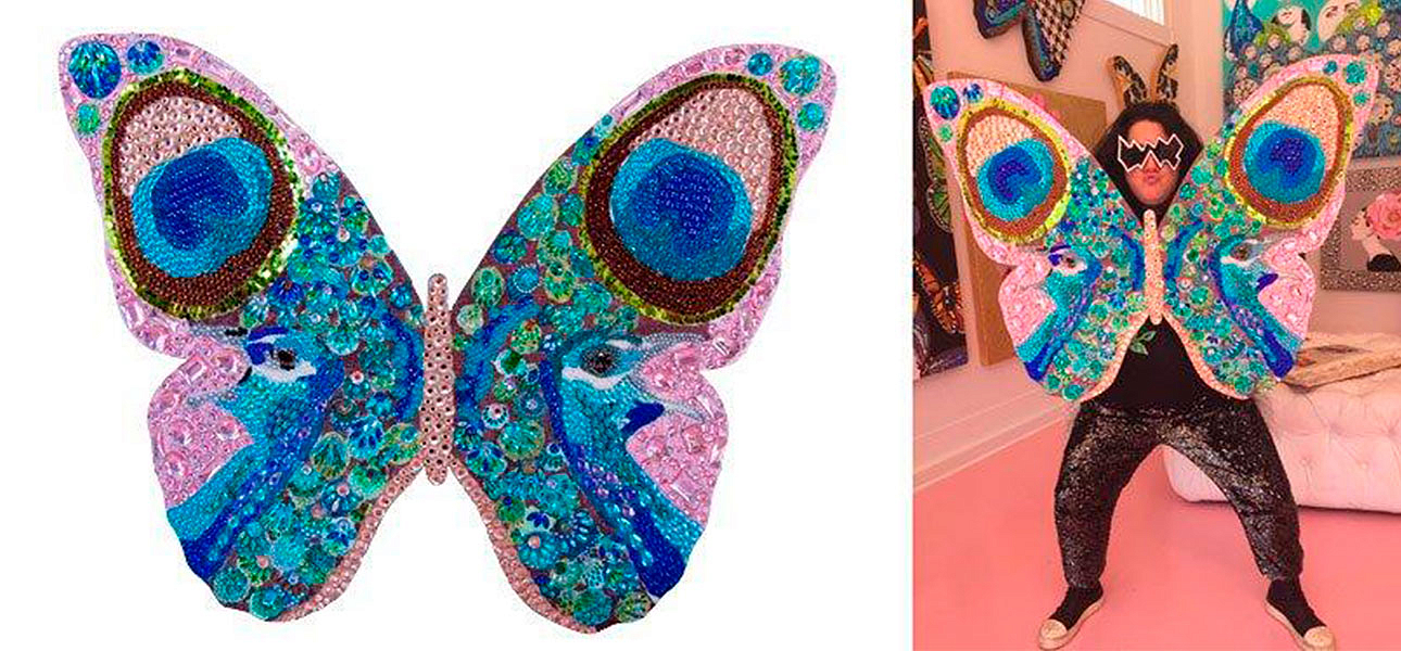 Картина “Peacock Bedazzled Butterfly Cut Out” Картина “Peacock Bedazzled Butterfly Cut Out” - Loft-Concept в Барнауле