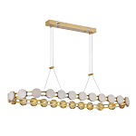 Люстра овальная с круглыми светодиодными источниками света Maxine Light варинант исполнения - 3 | Loft Concept в Барнауле