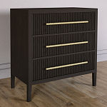 Комод Primo с 3 выдвижными ящиками Темный орех варинант исполнения - 4 | Loft Concept в Барнауле