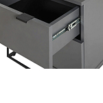 Тумба прикроватная цвета графит с ящиками Strict Lines варинант исполнения - 5 | Loft Concept в Барнауле