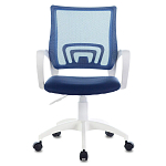 Офисное кресло с основанием из белого пластика Desk chairs Blue варинант исполнения - 4 | Loft Concept в Барнауле