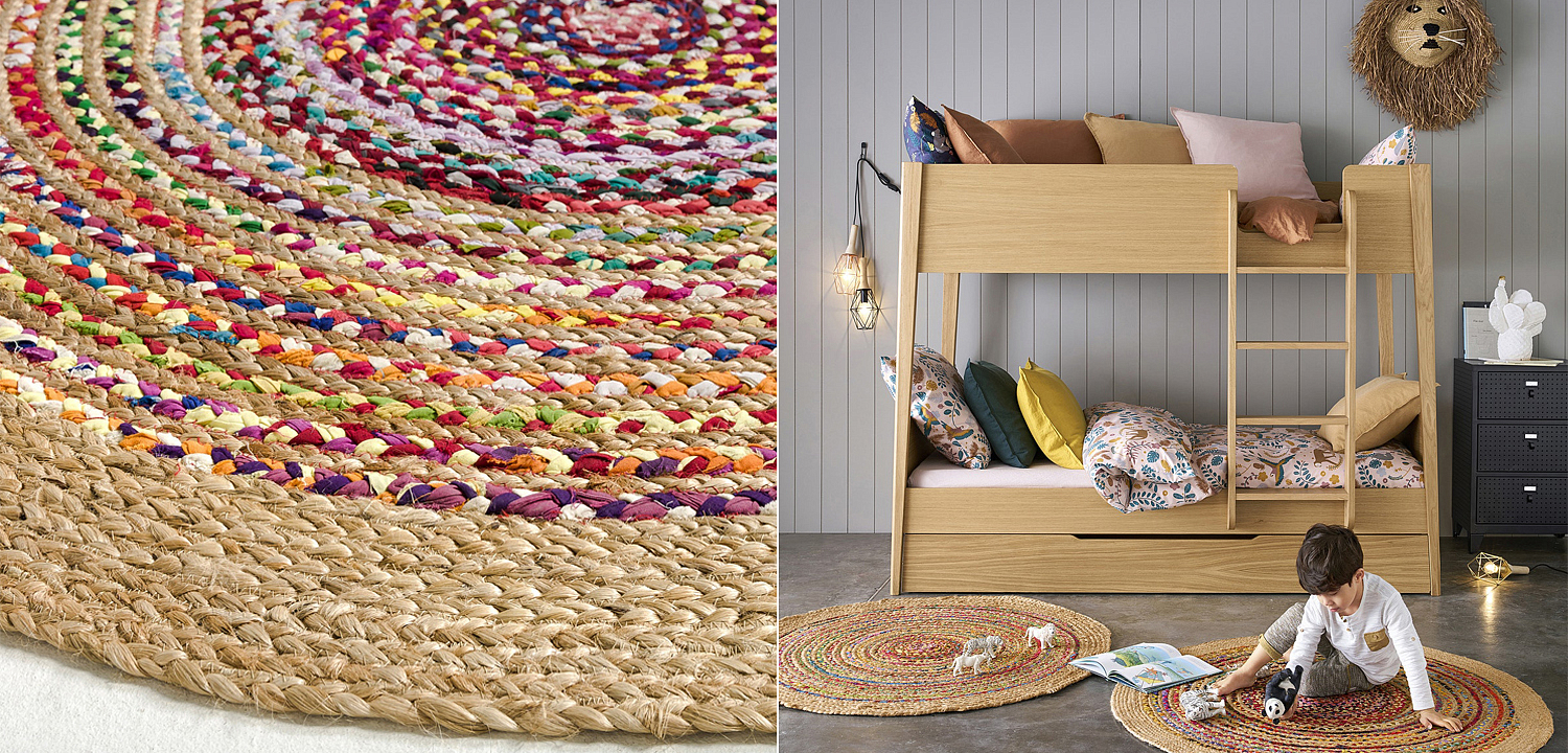 Ковер Round Multicolored Carpet джут и хлопок Ковер Round Multicolored Carpet джут и хлопок - Loft-Concept в Барнауле