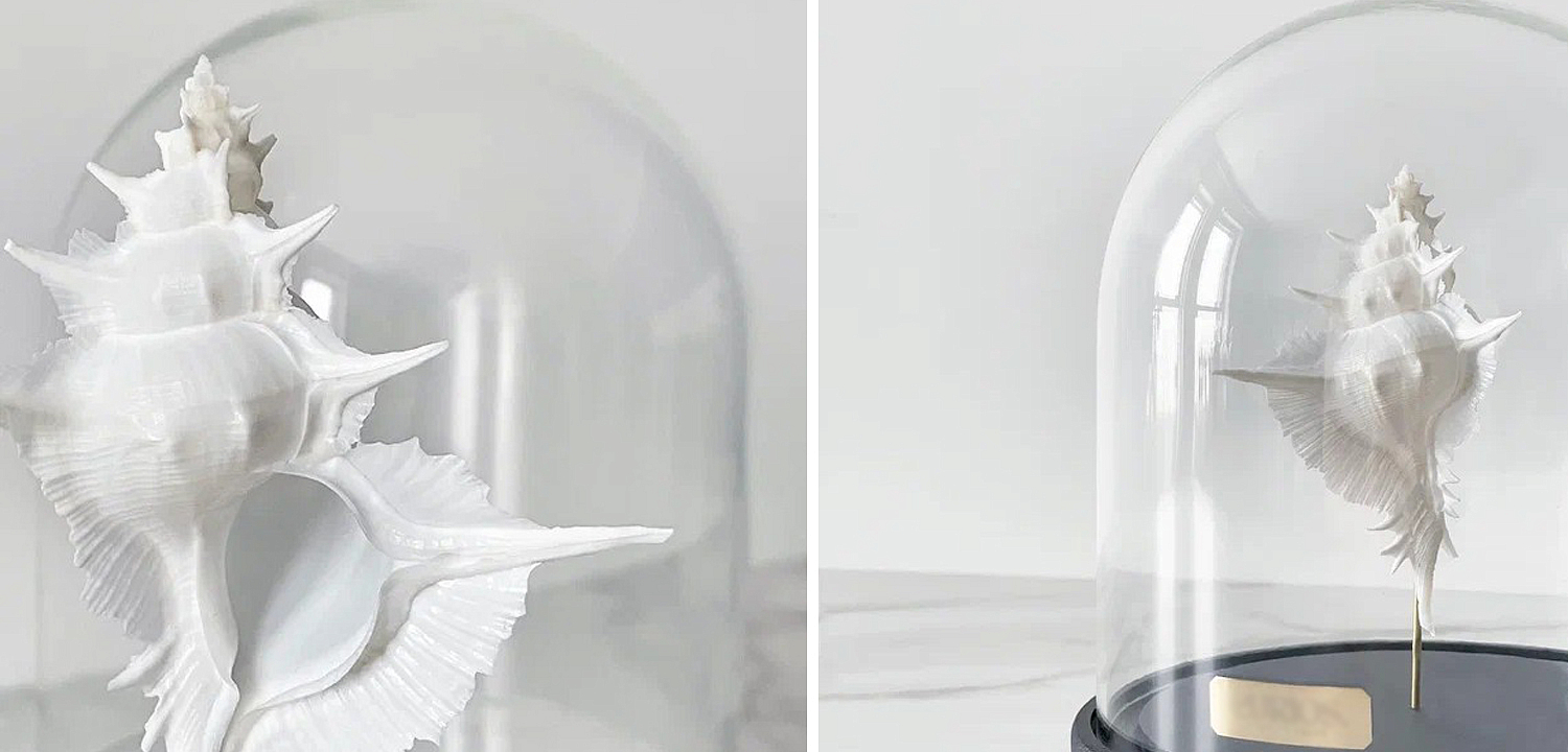 Статуэтка Murex Alabaster Glass Cloche Статуэтка Murex Alabaster Glass Cloche - Loft-Concept в Барнауле