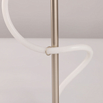 Настольная лампа белым изогнутым плафоном на круглой подставке Luke Lampco Tracer Lamp варинант исполнения - 10 | Loft Concept в Барнауле