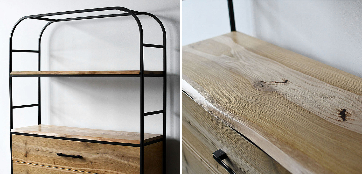 Стеллаж Glenn Industrial Metal Rust Two Drawers Rack Стеллаж Glenn Industrial Metal Rust Two Drawers Rack - Loft-Concept в Барнауле