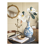 Ваза с мотивами цветущего сада с попугаями Blue Vase Inspired by Nature варинант исполнения - 5 | Loft Concept в Барнауле