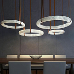 Люстра в форме обруча из натурального камня Minerals of Light варинант исполнения - 7 | Loft Concept в Барнауле