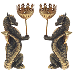 Подсвечник в виде дракона Dragon candlestick Gold Red L or R варинант исполнения - 1 | Loft Concept в Барнауле