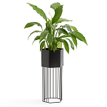 Кашпо Elevated Planters Сlive 59 черное  варинант исполнения - 3 | Loft Concept в Барнауле