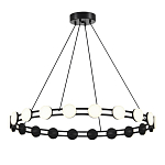 Люстра кольцевая с круглыми светодиодными источниками света Maxine Light варинант исполнения - 1 | Loft Concept в Барнауле